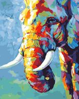 Картина по номерам "Слон" (400х500 мм)