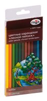 Набор карандашей цветных "Хобби. Лесной пейзаж" (12 цветов)