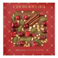 Шоколад молочный "Chokodelika. Пекан и брусника" (35 г)