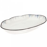 Блюдо фарфоровое "Полярные зори" (314х190х41 мм)