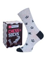 Носки "Chess" (светло-серый меланж)