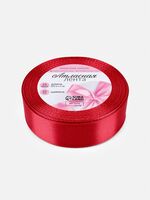 Декоративная атласная лента "№33" (2,5 см; 23 м; красная)