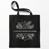 Сумка-шоппер "Miley Cyrus. I can buy myself flowers"