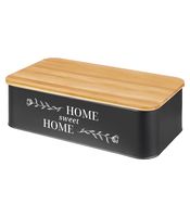 Контейнер для хранения продуктов "Home, Sweet Home" (42,3х23х12,7 см.; черный)