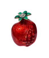 Брошь "Гранат" (красный в золоте)