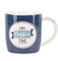 Кружка "Coffee Time" (бело-синий)