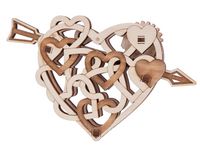 Сборная деревянная модель "Вудик. Сердце"