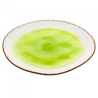 Тарелка фарфоровая "Кантри" (265 мм; зелёная)