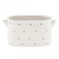 Кашпо "Кантри" (0,7 л; белый)