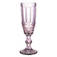 Набор бокалов для шампанского "Узор" (6 шт.; 150 мл; фиолетовый)