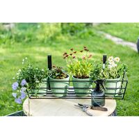 Ящик для цветочных горшков "Стэн" (89х23х14 см; чёрный)