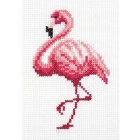 Вышивка крестом "Фламинго" (100х140 мм)
