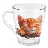 Кружка стеклянная "Кофейные сны" (250 мл)