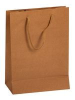 Пакет бумажный подарочный "Крафт" (24,5х19х8 см)