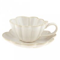 Чашка с блюдцем "Мысли о тебе" (250 мл; белый)