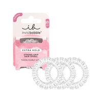 Набор резинок-браслетов для волос "Invisibobble Extra Hold Crystal Clear" (3 шт.)