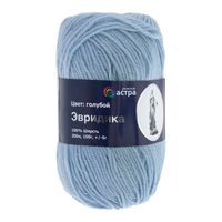 Пряжа "Эвридика №13" (100 г; 200 м; голубой)