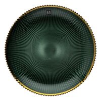 Тарелка стеклянная "Moat" (270 мм; зелёный)