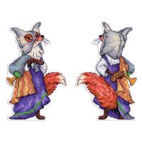 Набор для вышивания на пластиковой канве "Лиса Алиса" (100х170 мм)