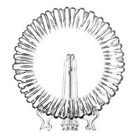 Тарелка стеклянная "Аврора" (205 мм)