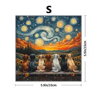 Пазл деревянный "Щенки и звезды"