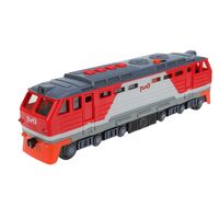 Машинка инерционная "Тепловоз РЖД" (серый с красным)