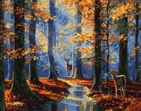 Картина по номерам "Лиственный лес" (400х500 мм)