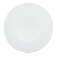 Тарелка обеденная стеклянная "Бароло" (240 мм; белый)
