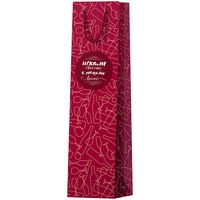 Пакет бумажный подарочный "Red theme" (36х12х8,5 см)