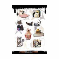 Набор 3D наклеек "Забавные коты"