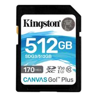 Карта памяти SDXC 512Gb Kingston Canvas Go Plus