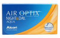 Контактные линзы "Air Optix Night and Day Aqua" (1 линза; -3,0 дптр)