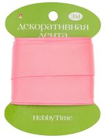 Лента атласная "Hobby Time" (ярко-розовая; 25 мм; 3 м)