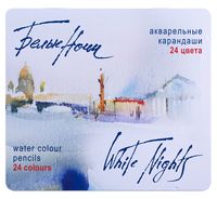 Набор карандашей цветных акварельных "Белые ночи" (24 цвета; арт. 1581201256)