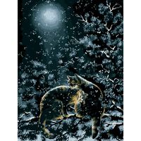 Картина по номерам "Любовь под снегом" (300х400 мм)