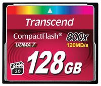 Карта памяти CompactFlash 128Gb Transcend 800