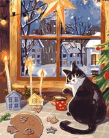 Картина по номерам "Предрождественский вечер" (400х500 мм)