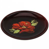 Тарелка мелкая керамическая "Мак чёрный" (240х30 мм)