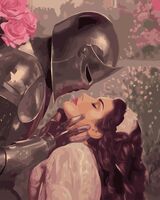 Картина по номерам "Рыцарь и Принцесса" (400х500 мм)