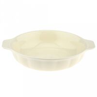 Форма для запекания керамическая "Семейная" (265х68 мм; светло-желтый)