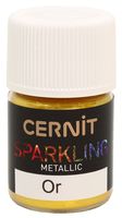 Мика-порошок "CERNIT Sparkling powder. Metallic" (золото; 3 г)