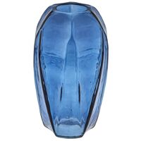 Ваза стеклянная "Модерн" (22 см; черничный)