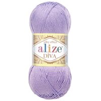 Пряжа "Diva №158" (100 г; 350 м; сирень)