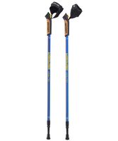 Палки для скандинавской ходьбы двухсекционные "Blade" (77-135 см; сине-жёлто-красные)