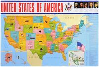 Карта США (на английском языке)