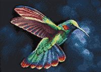 Алмазная вышивка-мозаика "Тропическая птичка" (270х380 мм)