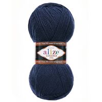 Пряжа "Lanagold Fine №58" (100 г; 390 м; темно-синий)