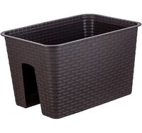 Кашпо "Ротанг" (12 л; коричневое)