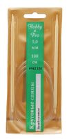 Спицы круговые для вязания (бамбук; 5 мм; 100 см)