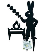 Фигура садовая "Кролик шашлычник"